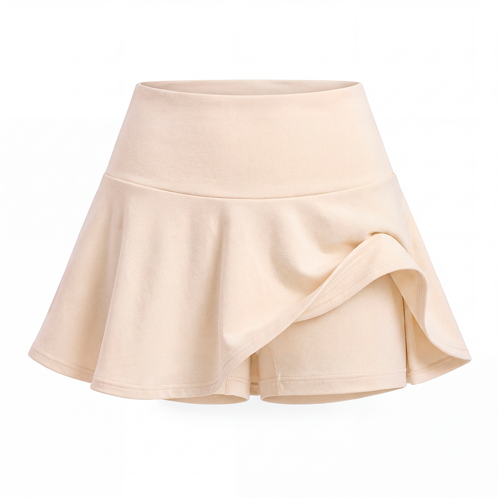 Falda short para niñas - Beige