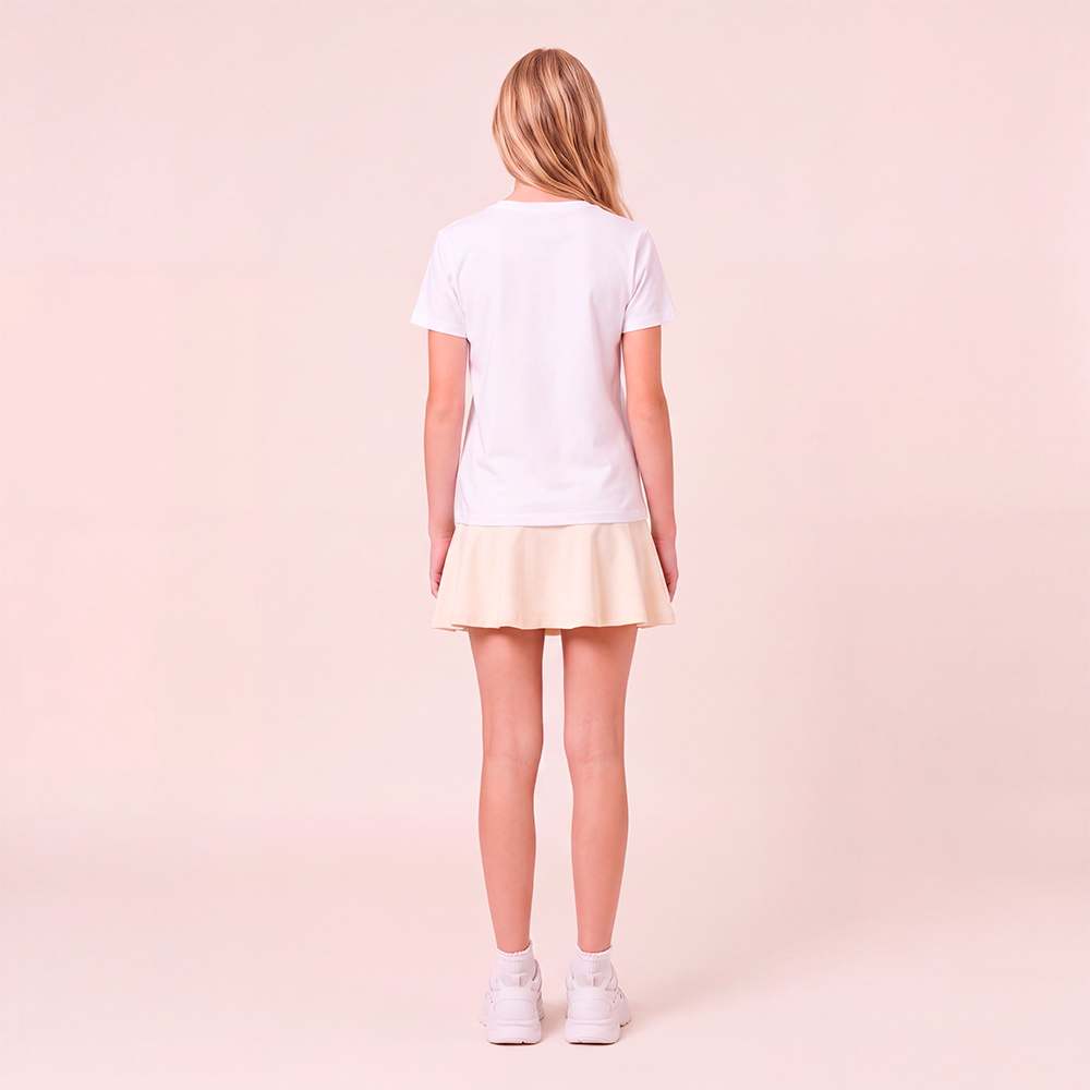 Falda short para niñas - Beige