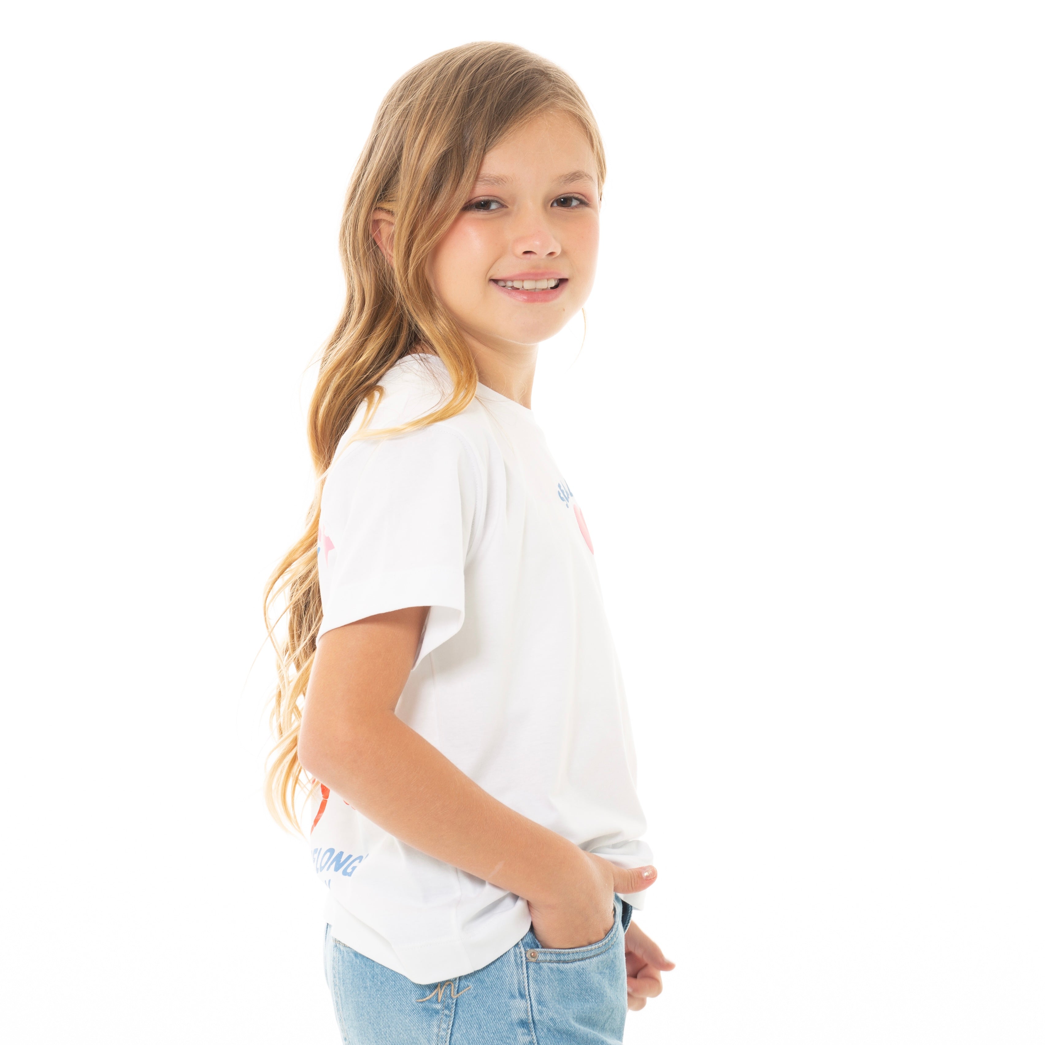 CAMISETA PARA NIÑAS CON DISEÑOS ESTAMPADOS