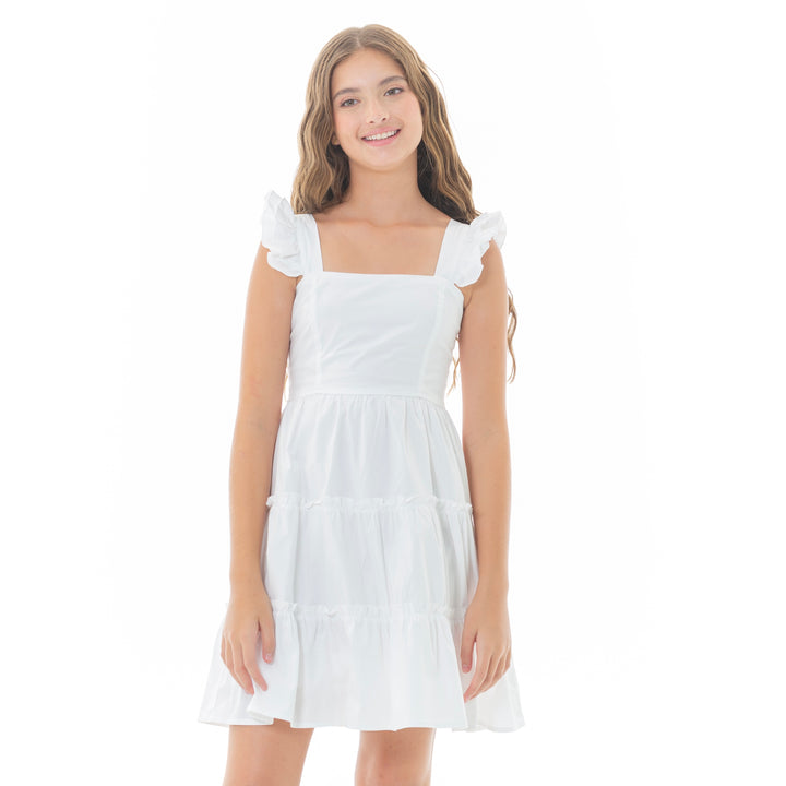 VESTIDO PARA NIÑAS CORTO - COLOR BLANCO