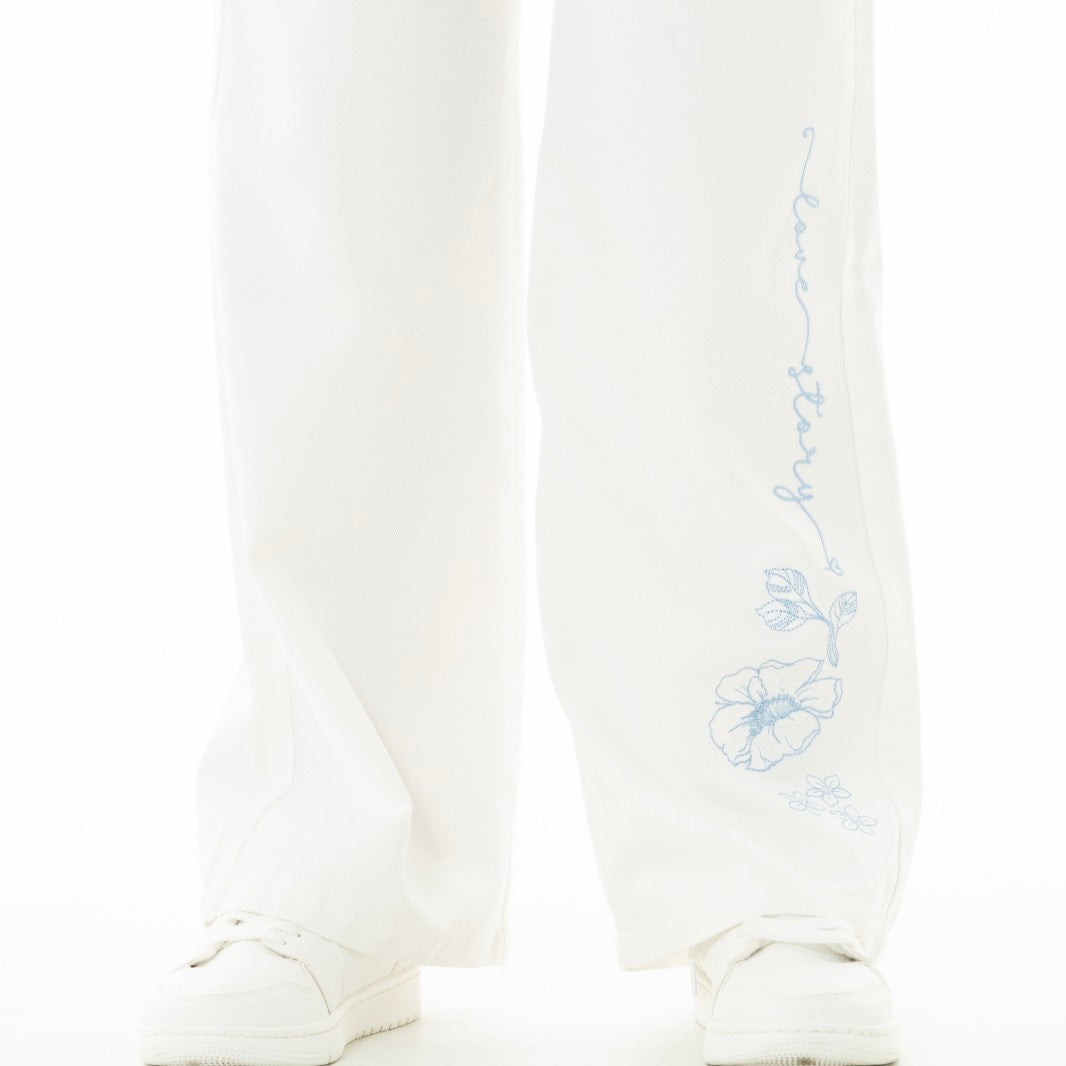 JEAN PARA NIÑAS CON DISEÑOS BORDADOS BOTA RECTA