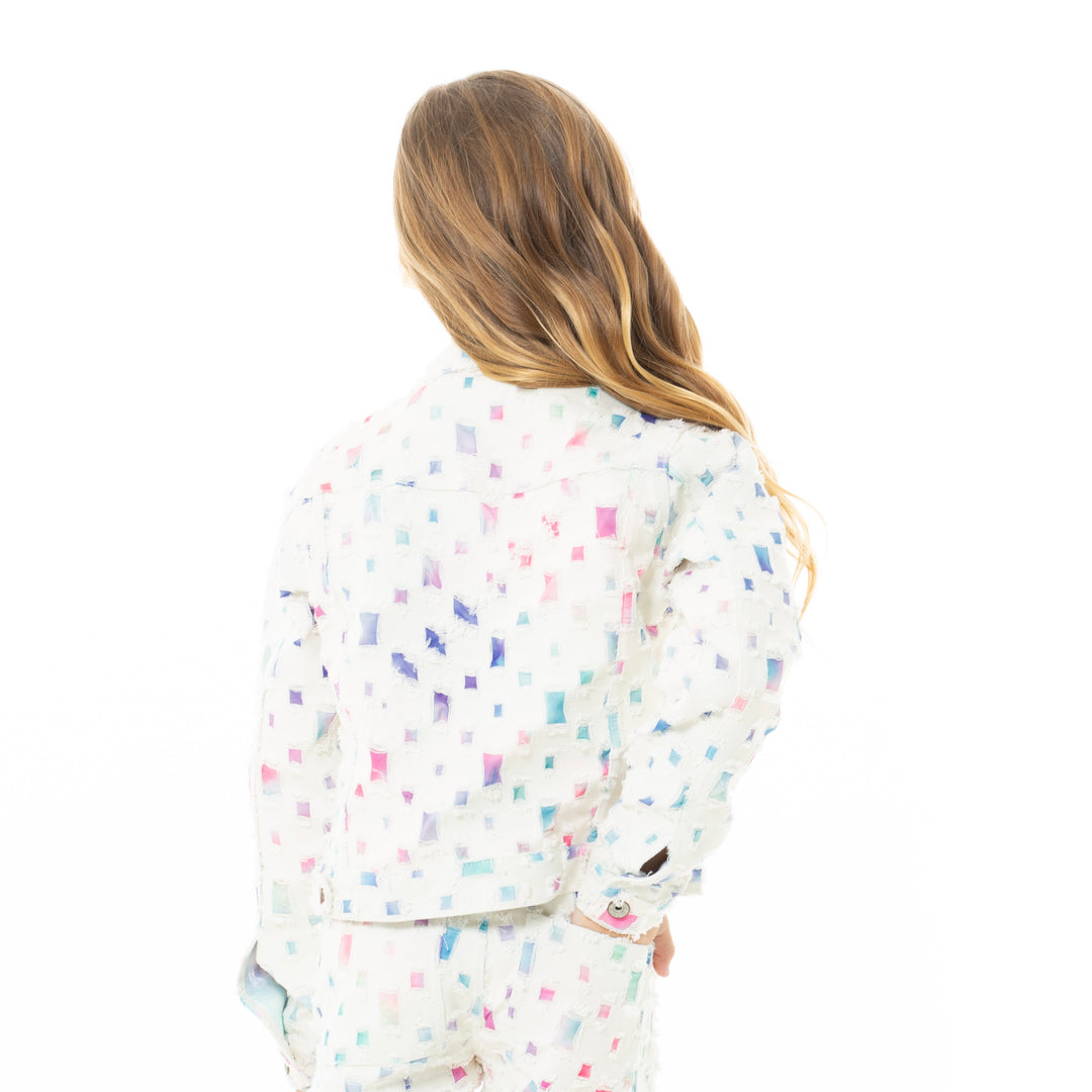 CHAQUETA CON DESGASTES PARA NIÑAS