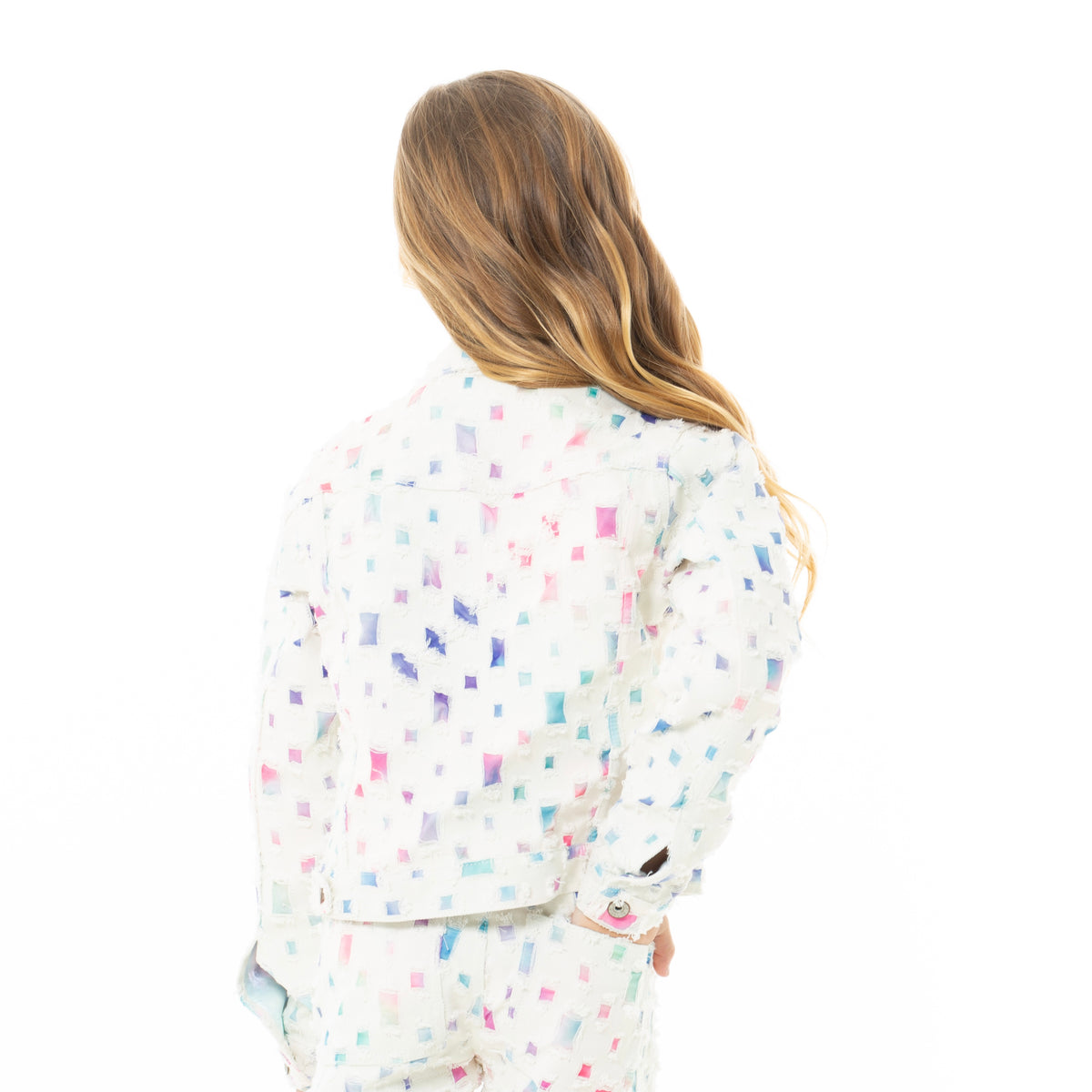CHAQUETA CON DESGASTES PARA NIÑAS