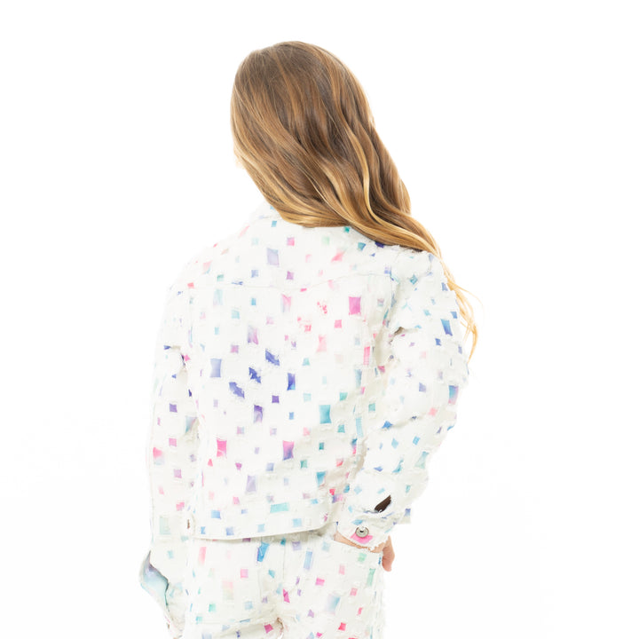 CHAQUETA CON DESGASTES PARA NIÑAS