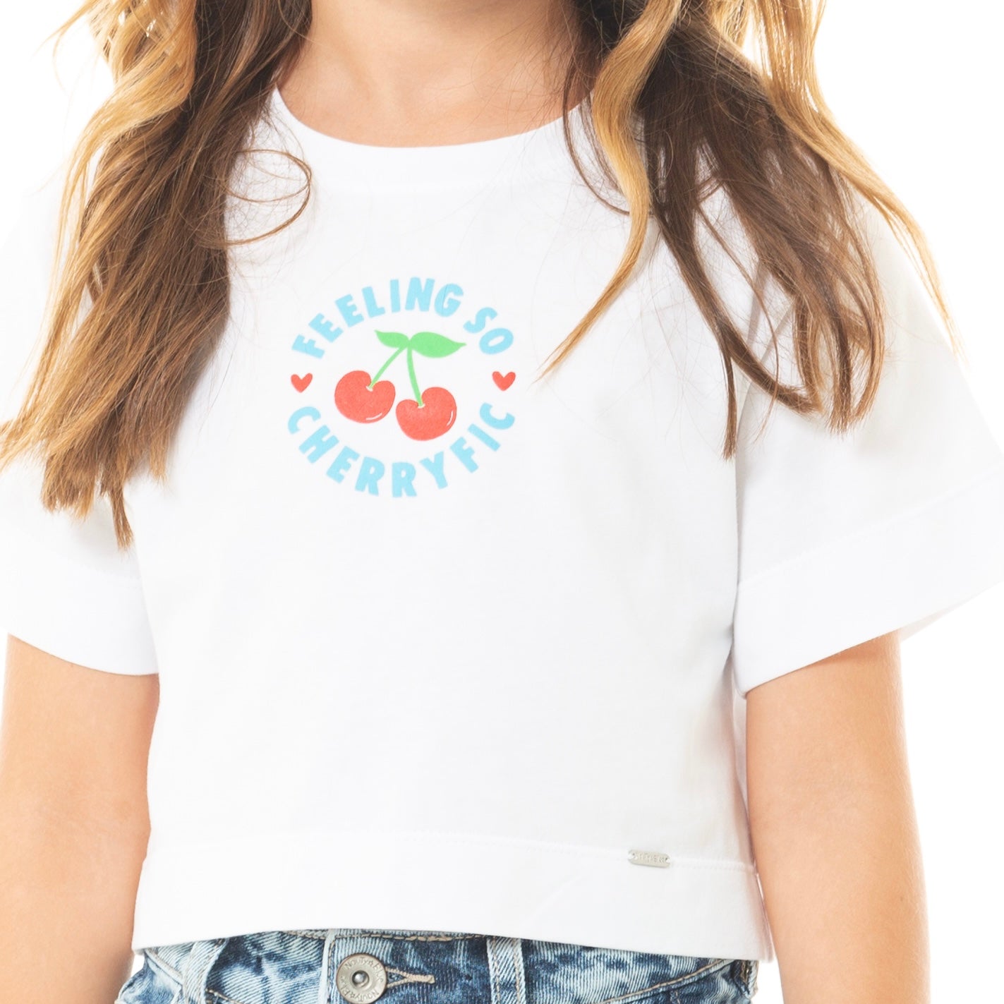 CAMISETA PARA NIÑAS CORTA ESTAMPADA