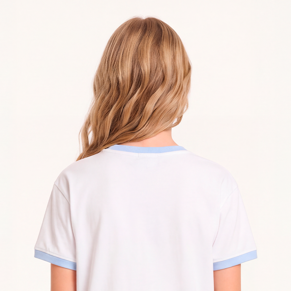 Camiseta para niñas con diseño estampado  - Beige