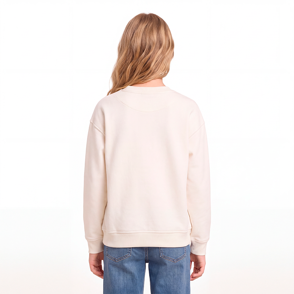 Hoodie para niñas con diseño de lazo en glitter