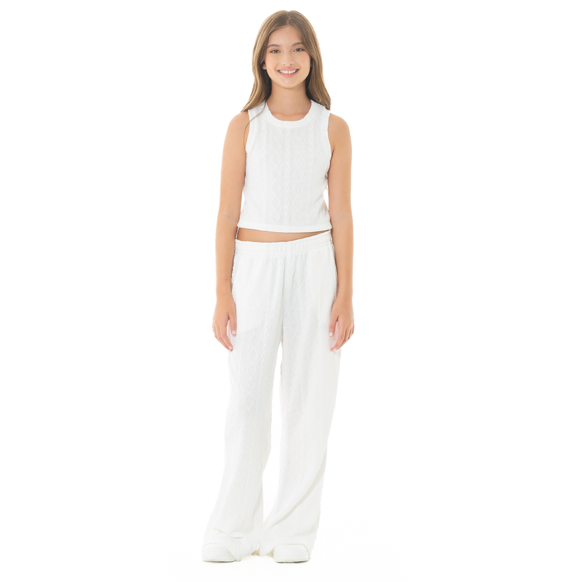 CONJUNTO CROP TOP Y PANTALÓN PARA NIÑAS