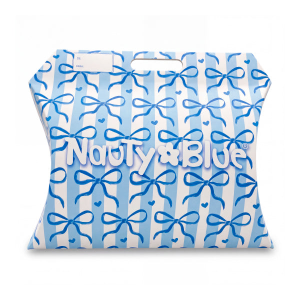 Caja de regalo para niñas con estampado de lazos