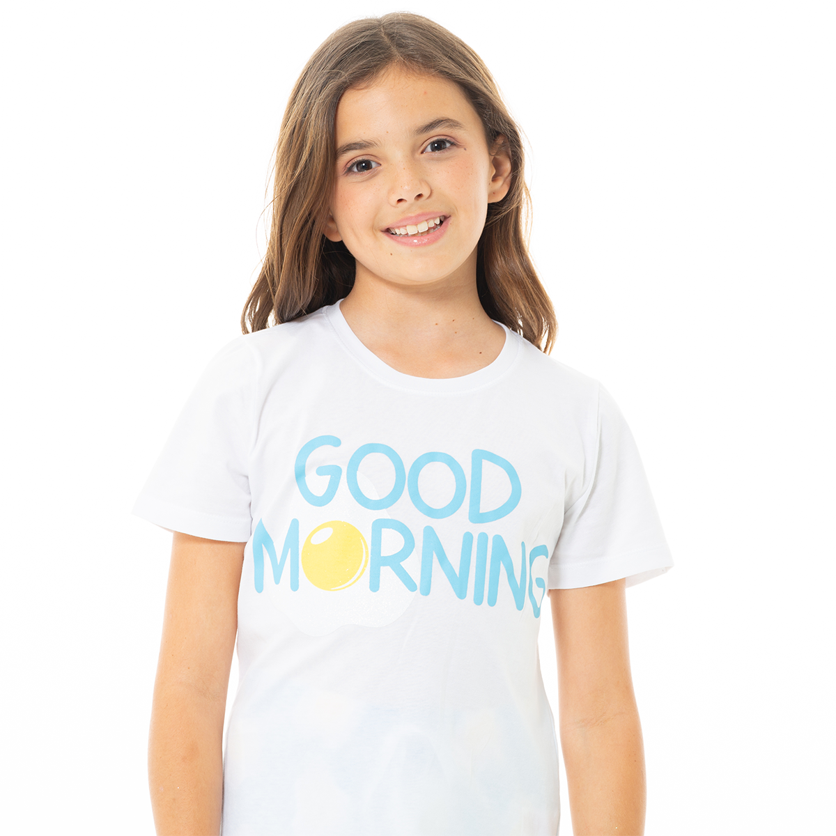 PIJAMA PARA NIÑAS DE PANTALON CON DISEÑO DE HUEVOS