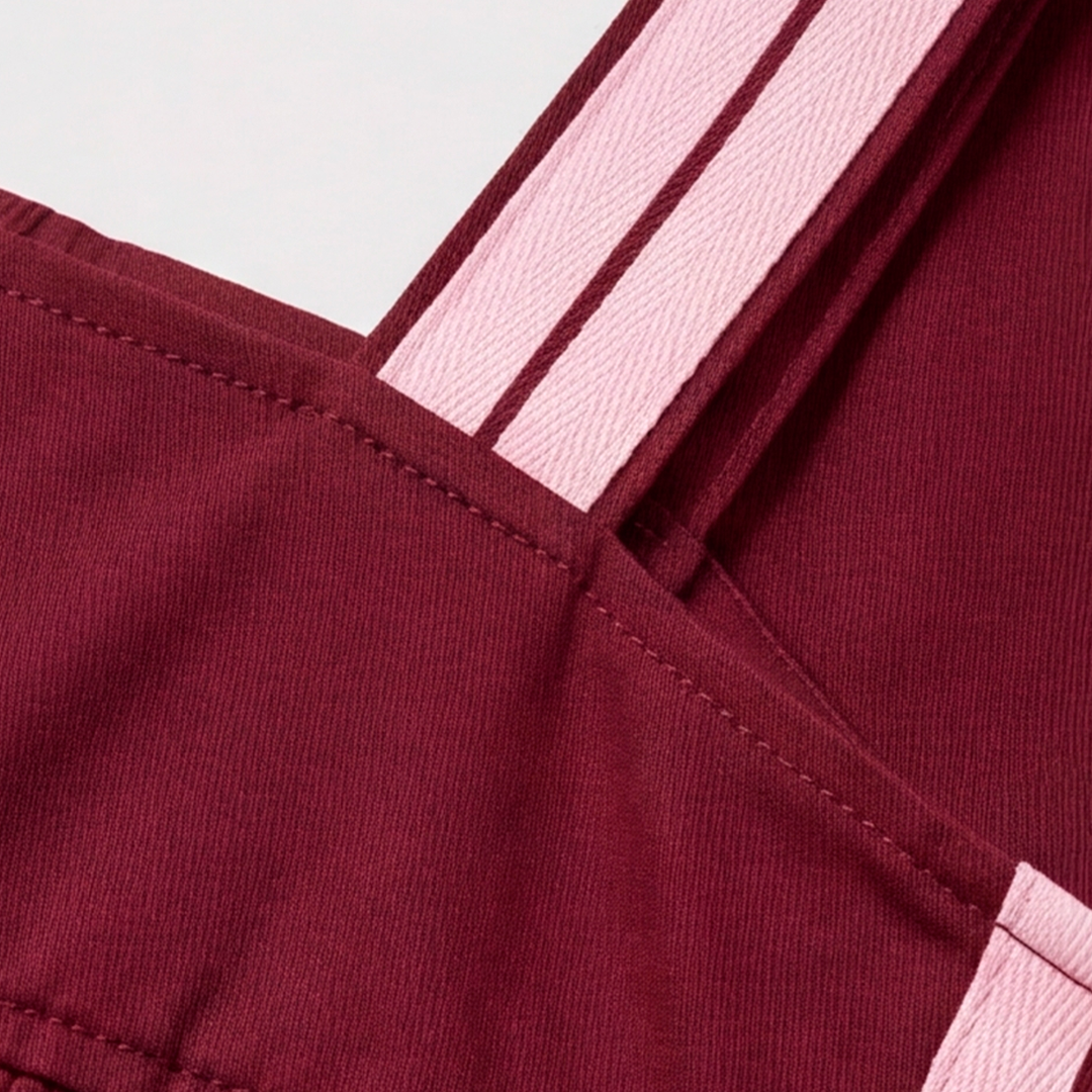 Crop top para niñas - Vinotinto
