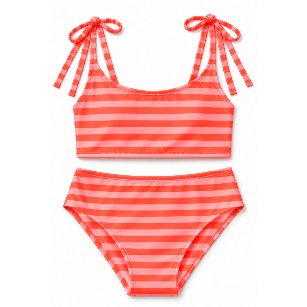 Vestido de baño para niñas de diseño estampado tropical