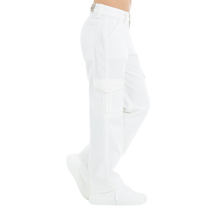 PANTALON CARGO PARA NIÑAS BLANCO