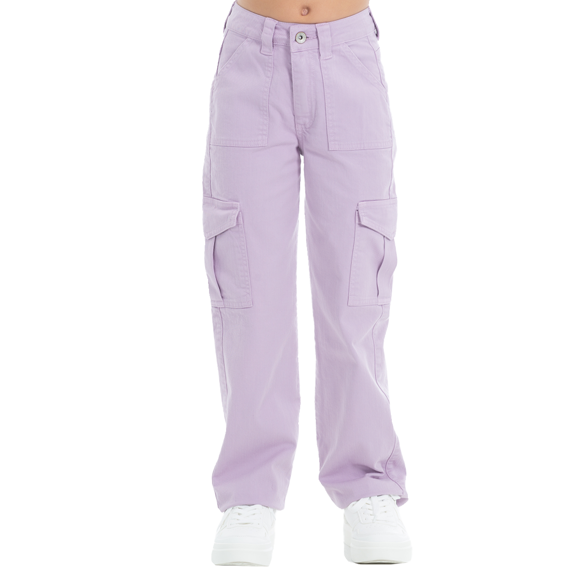 PANTALON CARGO PARA NIÑAS LILA