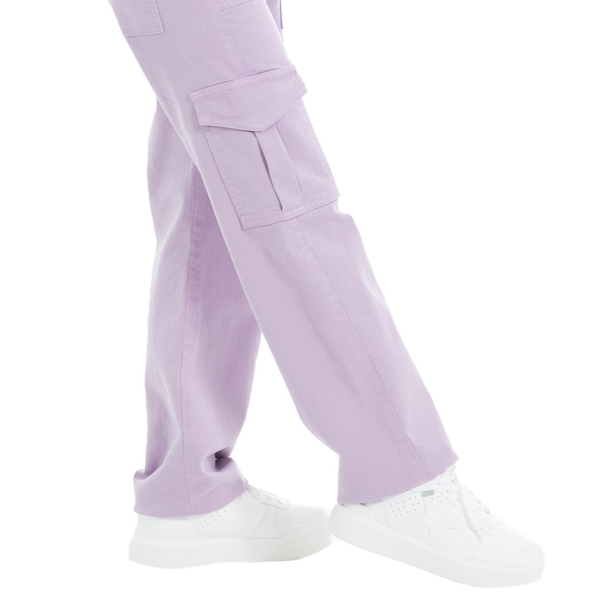PANTALON CARGO PARA NIÑAS LILA