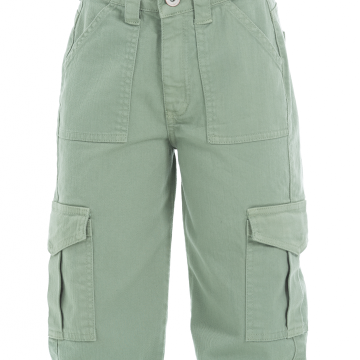 PANTALON CARGO PARA NIÑAS VERDE