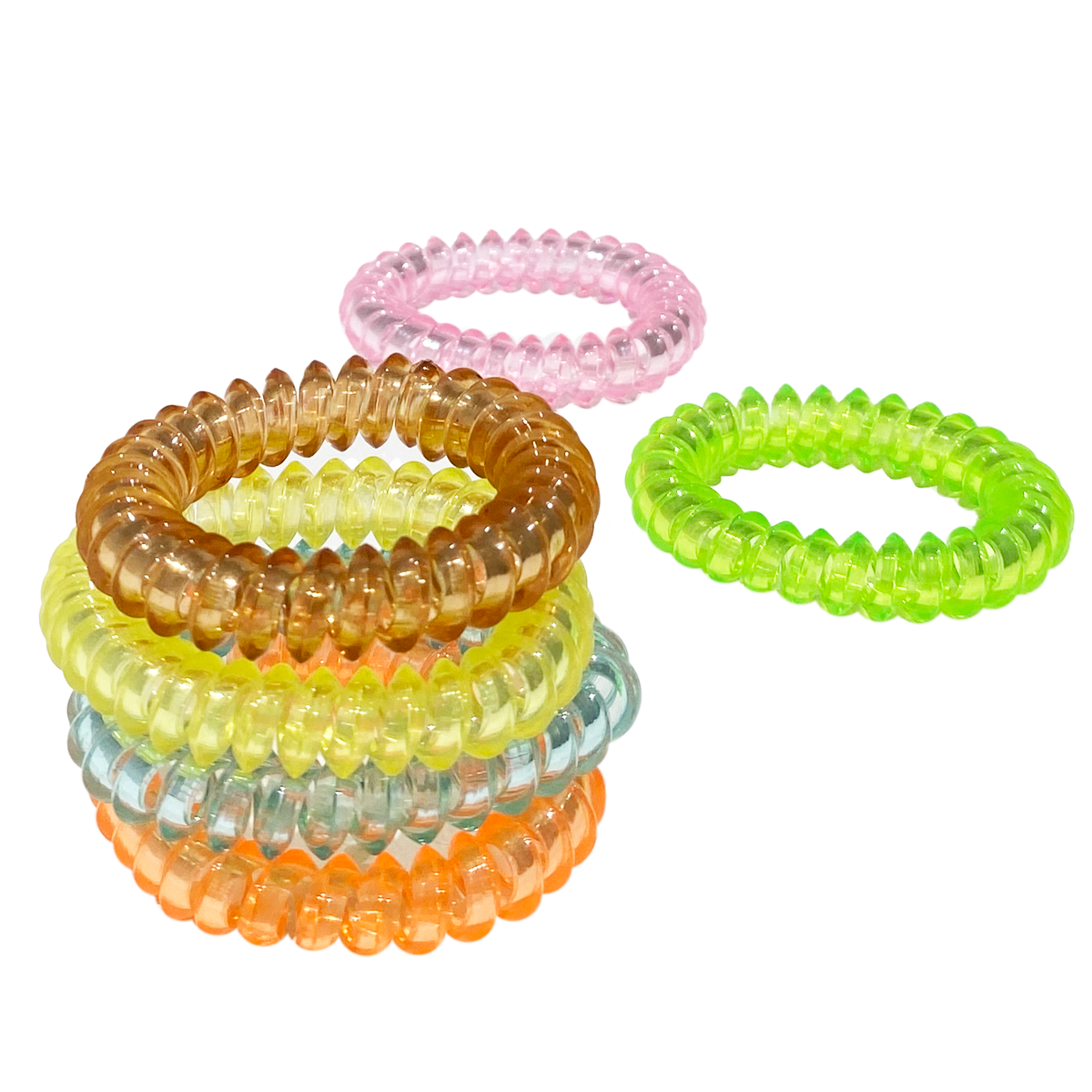 CAUCHOS PARA NIÑAS SET X 6 COLORES CLAROS