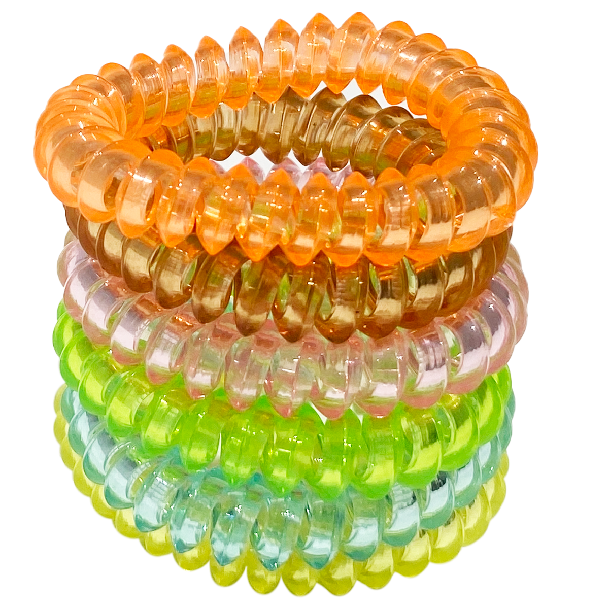 CAUCHOS PARA NIÑAS SET X 6 COLORES CLAROS