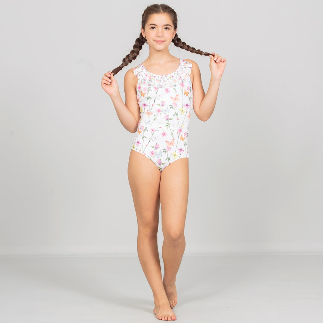 Vestido de baño entero para niñas Mariposas