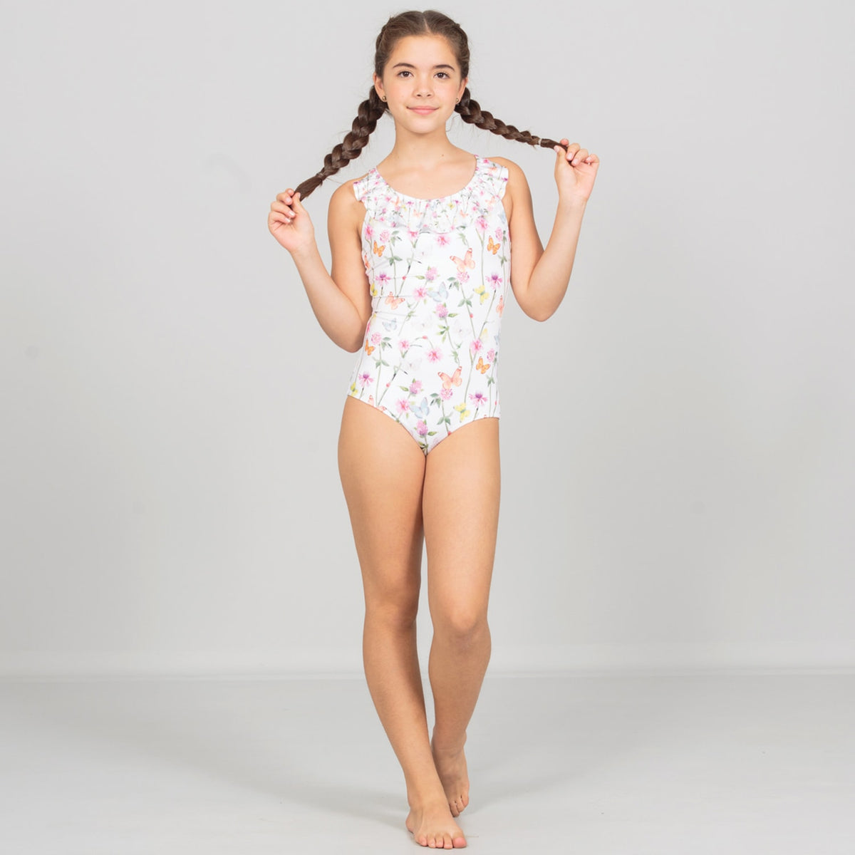 Vestido de baño entero para niñas Mariposas